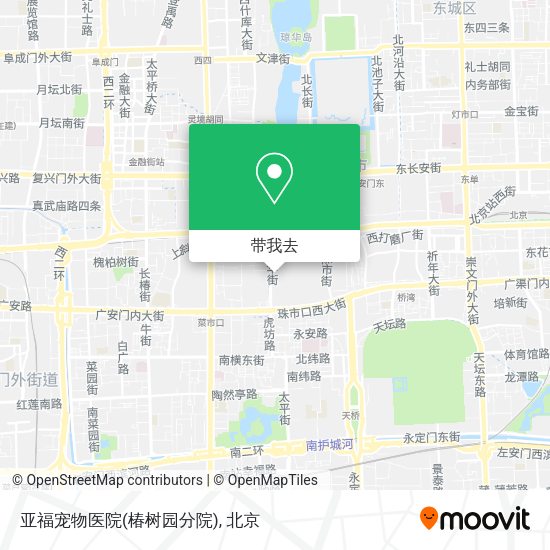亚福宠物医院(椿树园分院)地图