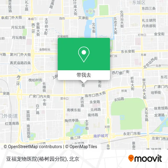 亚福宠物医院(椿树园分院)地图