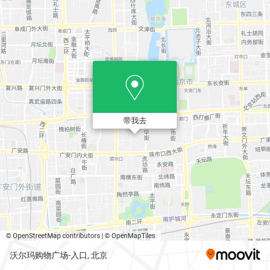 沃尔玛购物广场-入口地图