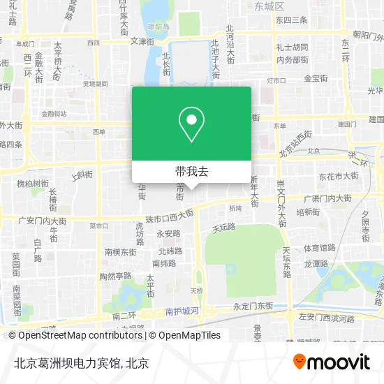 北京葛洲坝电力宾馆地图