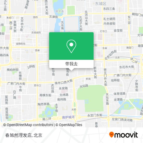春旭然理发店地图