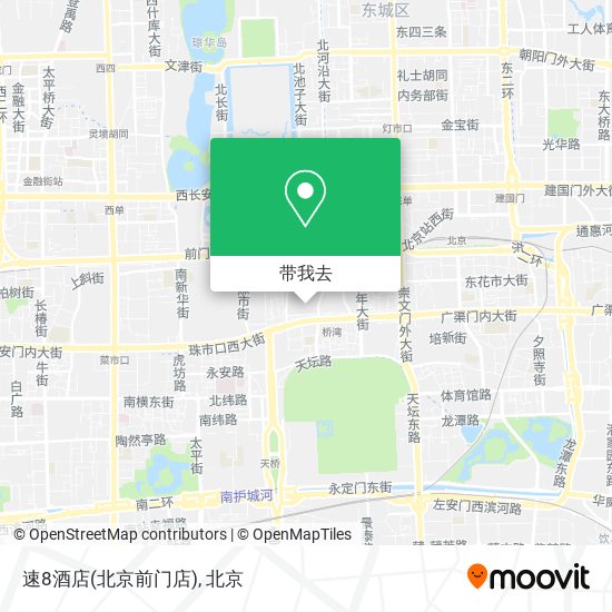 速8酒店(北京前门店)地图