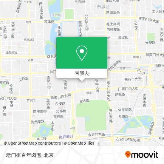 老门框百年卤煮地图