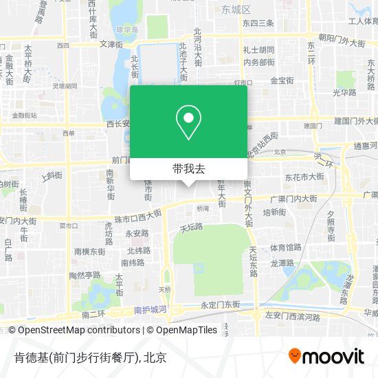 肯德基(前门步行街餐厅)地图