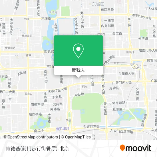 肯德基(前门步行街餐厅)地图