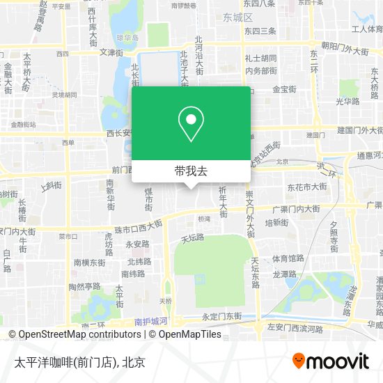 太平洋咖啡(前门店)地图