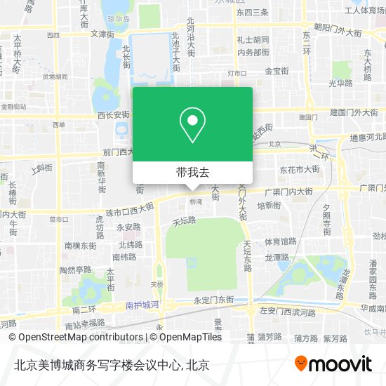 北京美博城商务写字楼会议中心地图