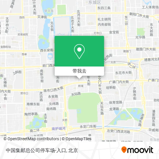 中国集邮总公司停车场-入口地图