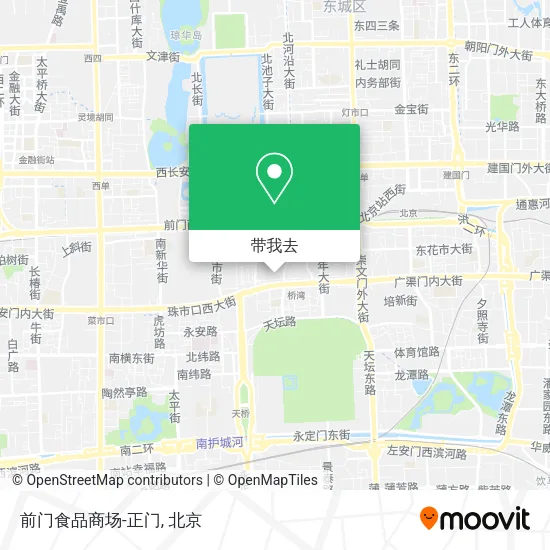 前门食品商场-正门地图