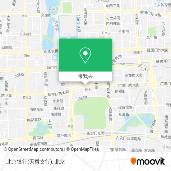 北京银行(天桥支行)地图