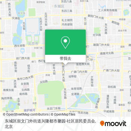 东城区崇文门外街道兴隆都市馨园-社区居民委员会地图