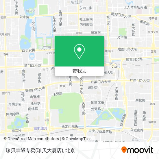 珍贝羊绒专卖(珍贝大厦店)地图