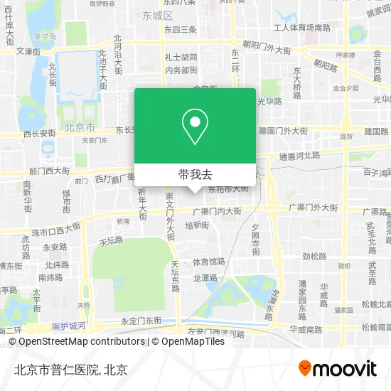 北京市普仁医院地图