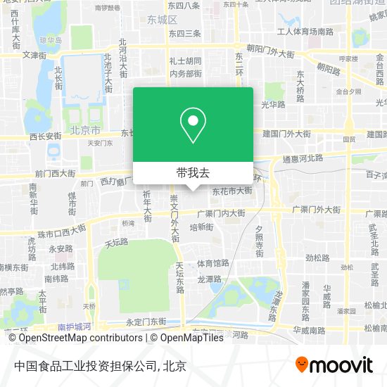 中国食品工业投资担保公司地图