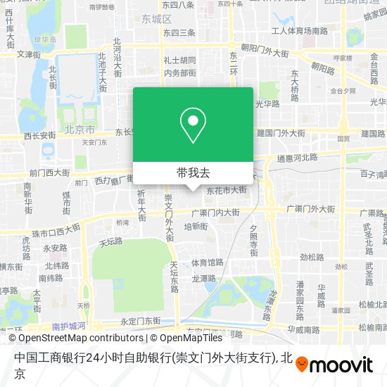 中国工商银行24小时自助银行(崇文门外大街支行)地图