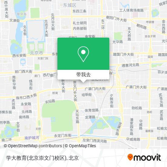 学大教育(北京崇文门校区)地图