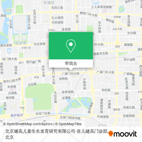 北京健高儿童生长发育研究有限公司-首儿健高门诊部地图