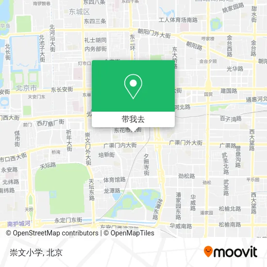 崇文小学地图