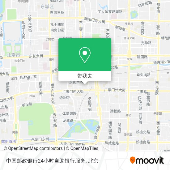 中国邮政银行24小时自助银行服务地图