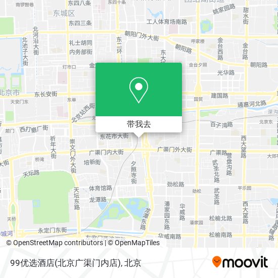99优选酒店(北京广渠门内店)地图