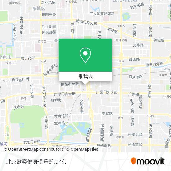 北京欧奕健身俱乐部地图