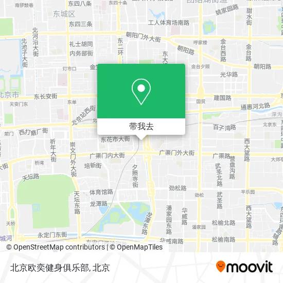 北京欧奕健身俱乐部地图