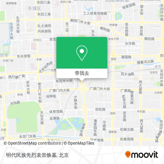 明代民族先烈袁崇焕墓地图
