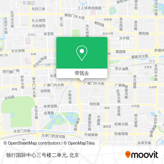 领行国际中心三号楼二单元地图