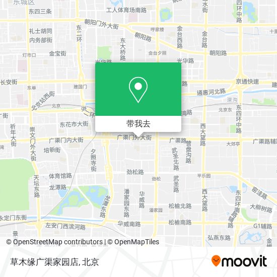 草木缘广渠家园店地图