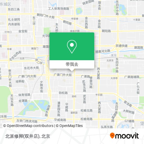 北派修脚(双井店)地图