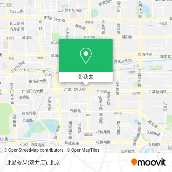 北派修脚(双井店)地图