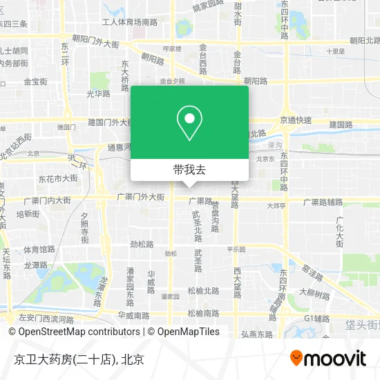 京卫大药房(二十店)地图