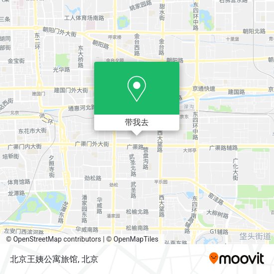 北京王姨公寓旅馆地图