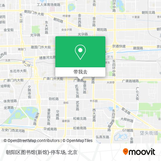 朝阳区图书馆(新馆)-停车场地图