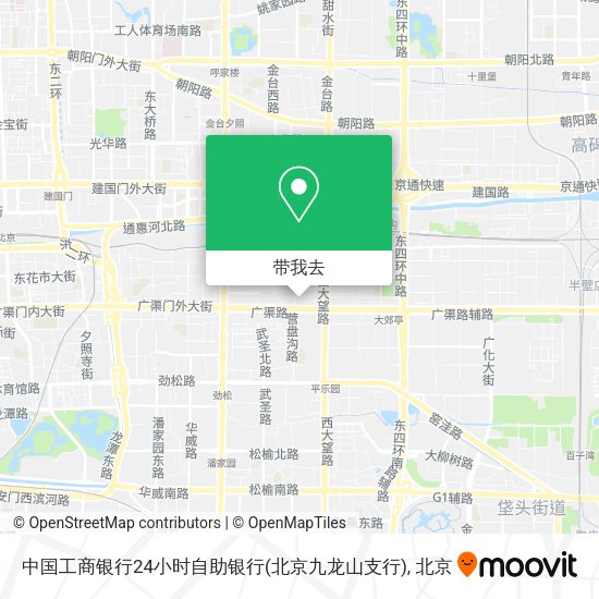 中国工商银行24小时自助银行(北京九龙山支行)地图