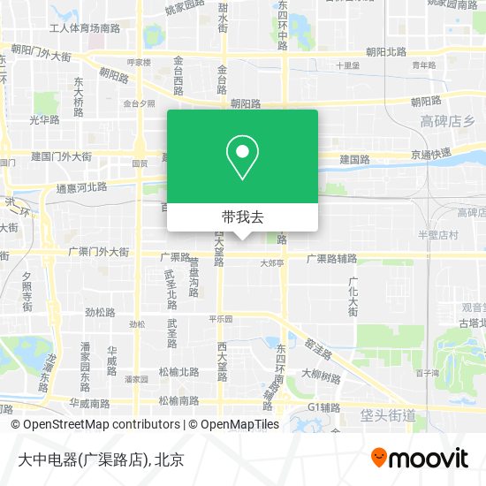 大中电器(广渠路店)地图