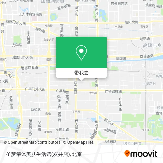 圣梦亲体美肤生活馆(双井店)地图