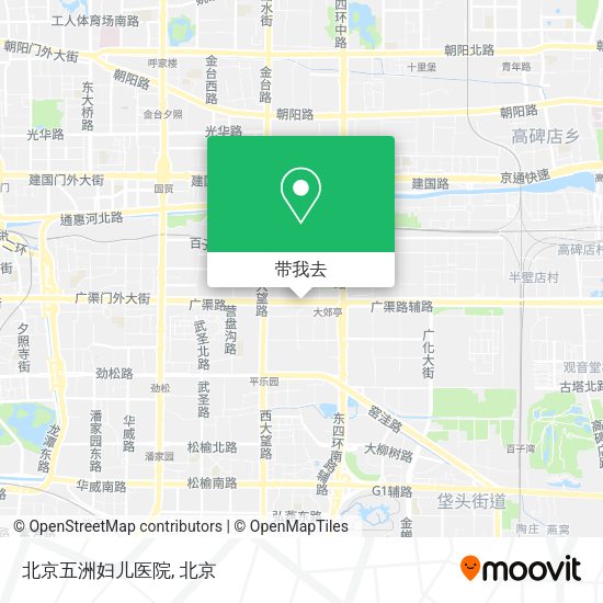 北京五洲妇儿医院地图