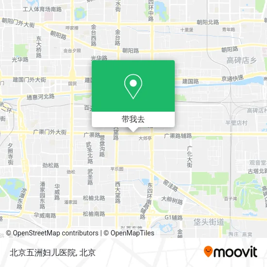 北京五洲妇儿医院地图