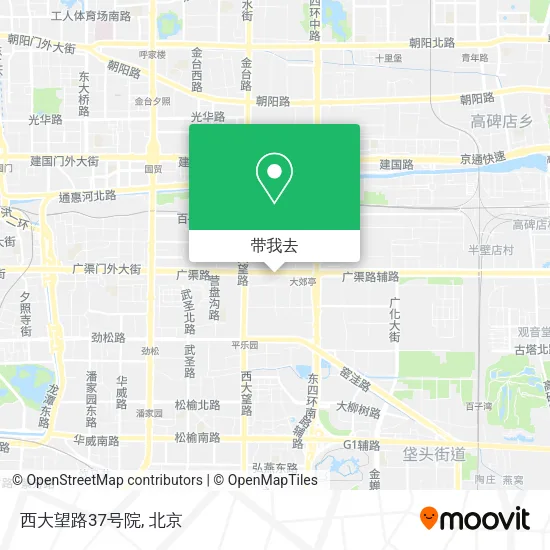 西大望路37号院地图