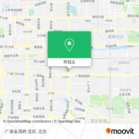 广渠金茂府-北区地图