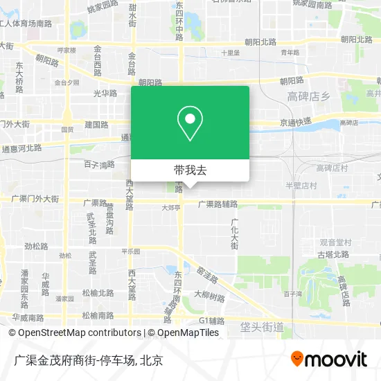 广渠金茂府商街-停车场地图