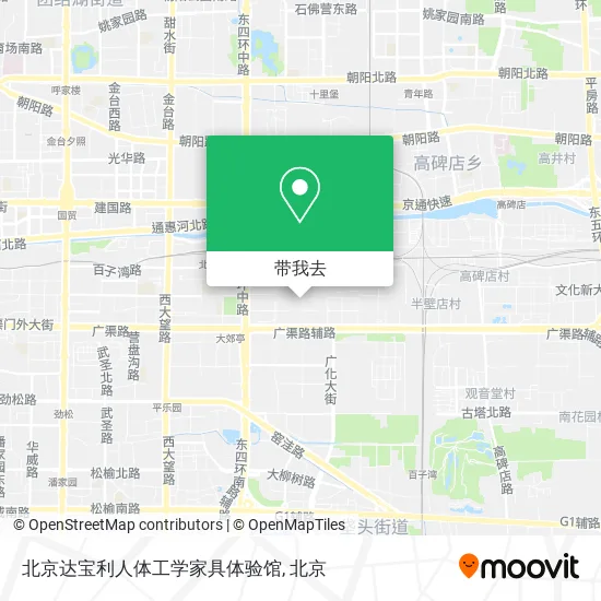 北京达宝利人体工学家具体验馆地图