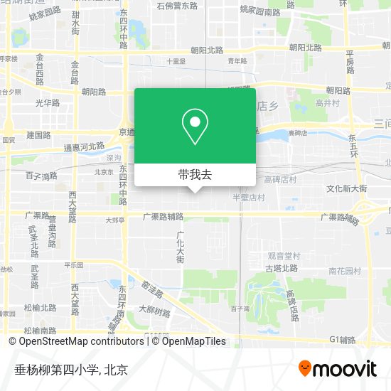 垂杨柳第四小学地图