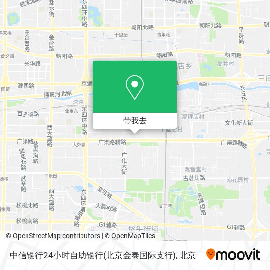 中信银行24小时自助银行(北京金泰国际支行)地图