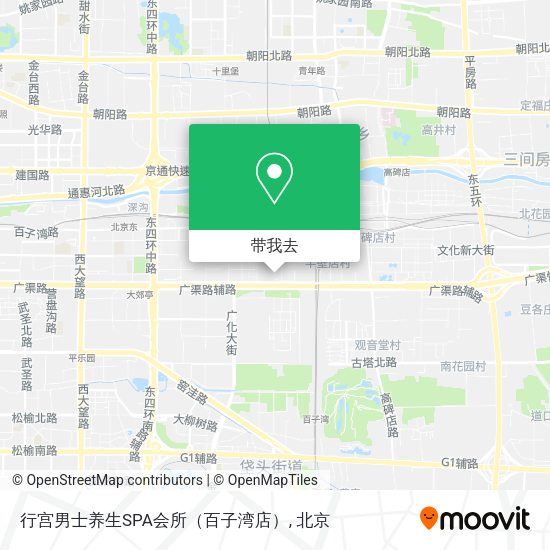 行宫男士养生SPA会所（百子湾店）地图