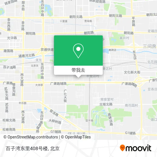 百子湾东里408号楼地图