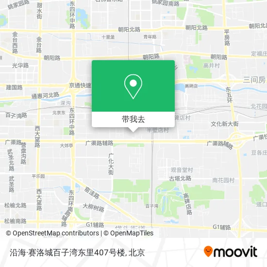 沿海·赛洛城百子湾东里407号楼地图