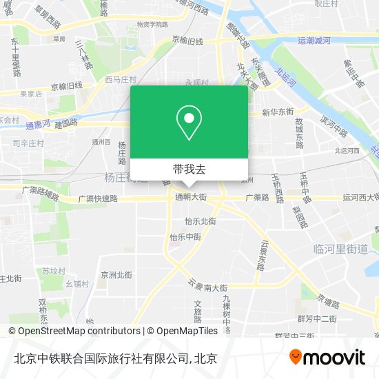 北京中铁联合国际旅行社有限公司地图