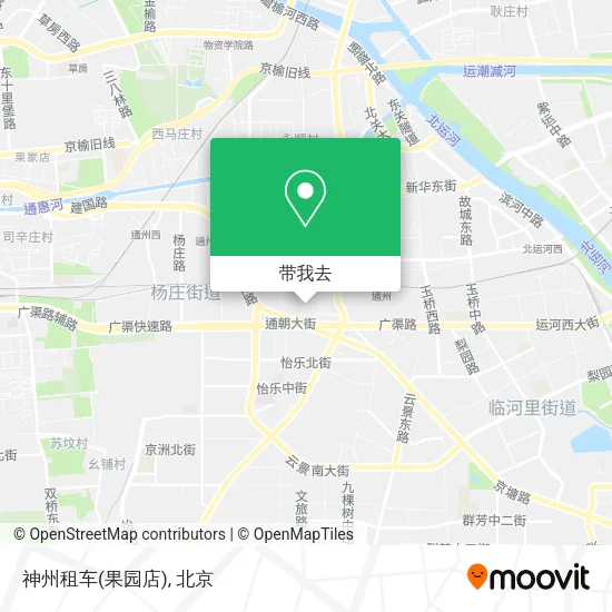神州租车(果园店)地图